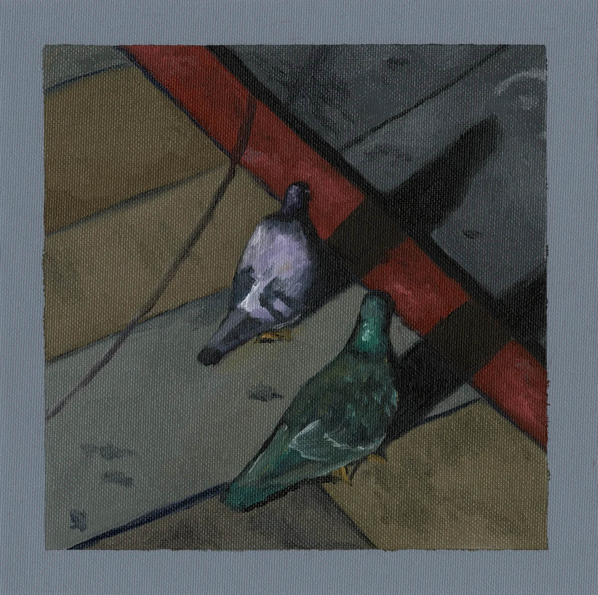 Friends — oil on paper