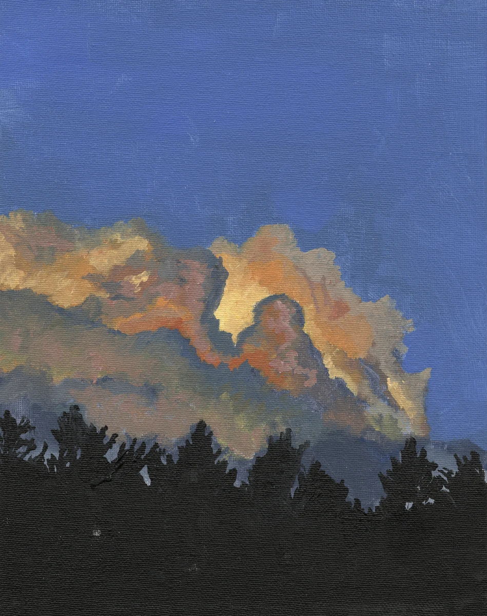 Sunset in Park City — acrylic on canvas